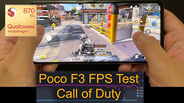 Poco F3 Xiaomi 11X Redmi K40 Call of Duty COD Gaming FPS Test | Max Graphics