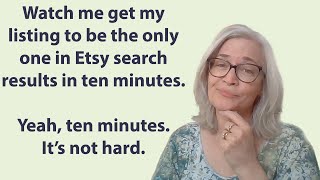 Etsy SEO-  First page of search results, how long does it take Etsy to find your title changes