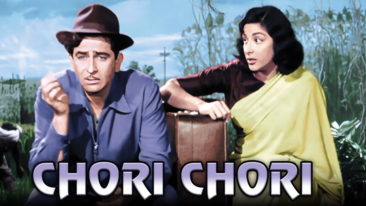 CHORI CHORI  Old Classic 4K Hindi Full Movie  Raj Kapoor  Nargis  Pran  Johnny Walker