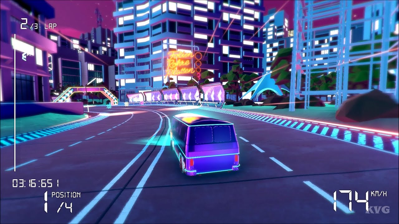 Electro Ride: The Neon Racing - Midnight Disco - East Berlin Gameplay (PC HD) [1080p60FPS]