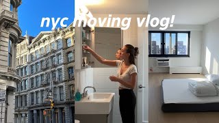 NYC MOVING VLOG: empty apartment tour, unboxing, target run, adjusting to our new lives