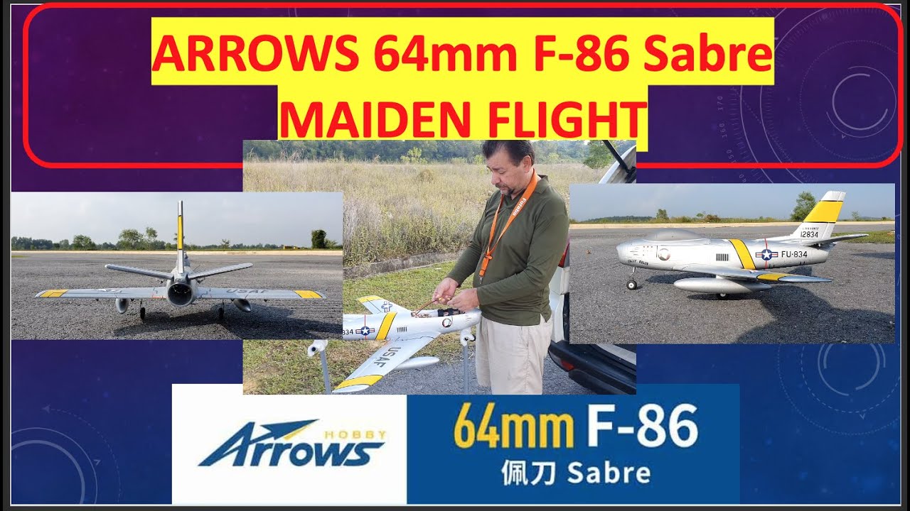 Arrows 64mm F 86 Maiden flight - YouTube