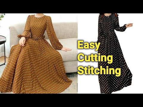 Sequin Gown Cutting and Stitching Tutorial/ ball Gown Dress - YouTube