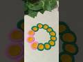Simple Rangoli |Satisfying Rangoli |Easy Rangoli Tips and Tricks |ASMR# rangoli#satisfying#asmr#yarn