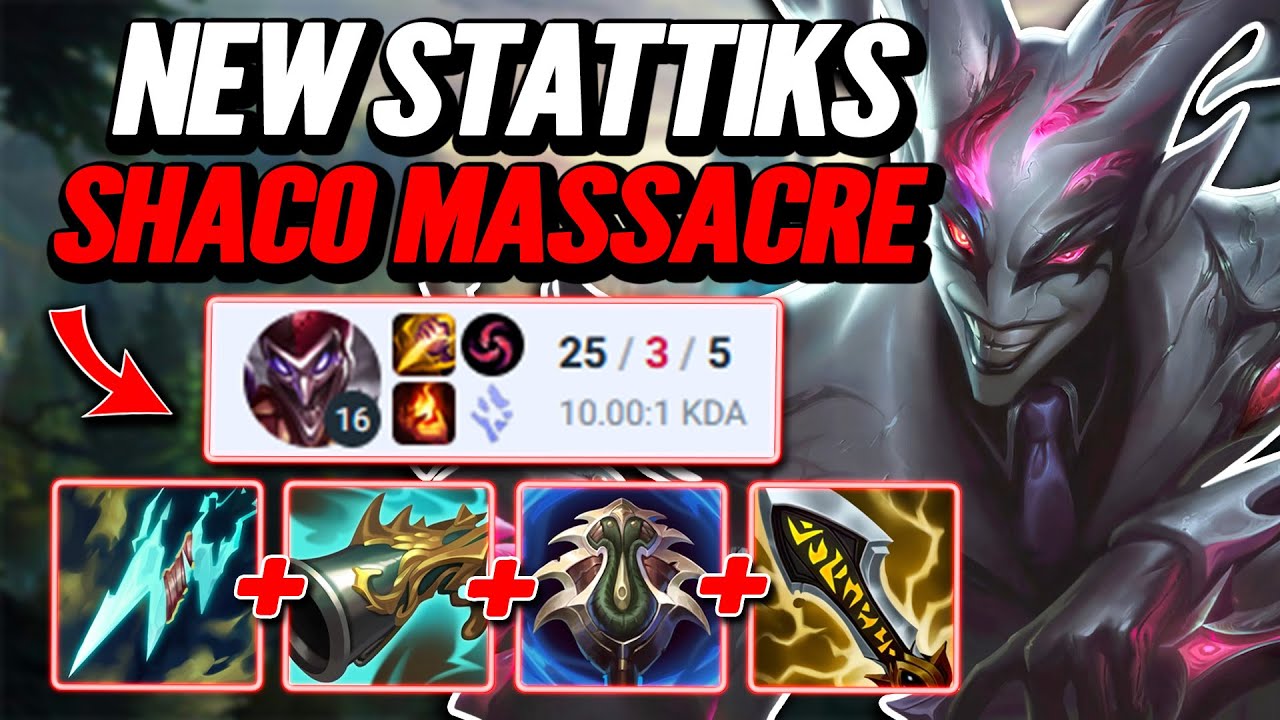 25 Kills in 23 Minutes - New Stattiks on Shaco! E3 [League of Legends ...