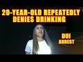 Bodycam DUI Arrest - 20-Year-Old Repeatedly Denies Drinking but is Arrested for DUI