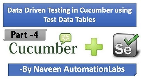 Data Tables in Cucumber - BDD Framework with Selenium - Part 4