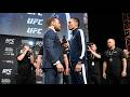 Conor McGregor And Max Holloway During UFC Face-Off!