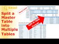 [New Case & Troubleshooting!] Split Sheet in Table Format into Multiple Sheets with 1 click - VBA