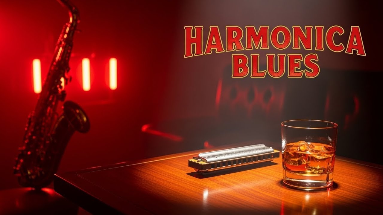 Acoustic Harmonica Blues – Rainy Night Street Song