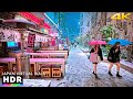 Tokyo Shibuya Snowy Night Walk, Japan • 4K HDR