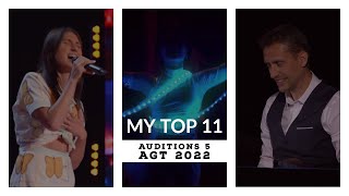 America's Got Talent 2022: My Top 11 of Auditions 5 (Full Rankings)