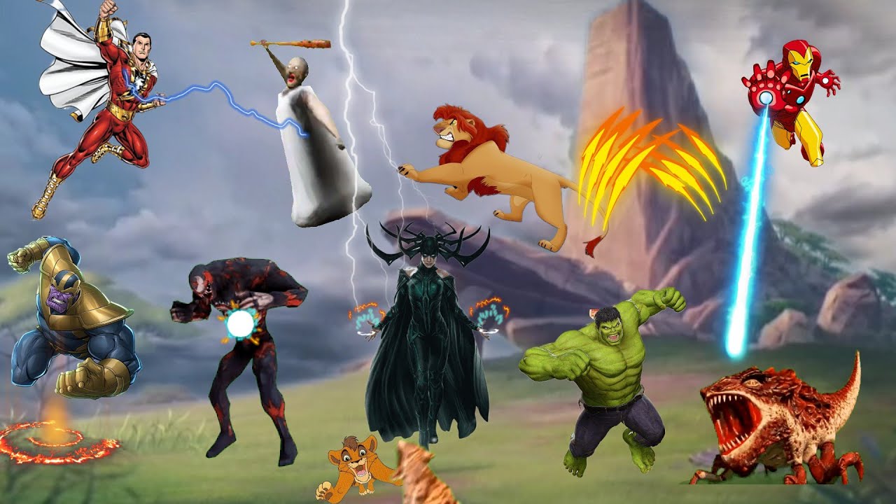 سيمبا/فينوم يتحدى الجده الشريرة والأبطال الخارقين/الأسد سيمبا/الابطال الخارقين