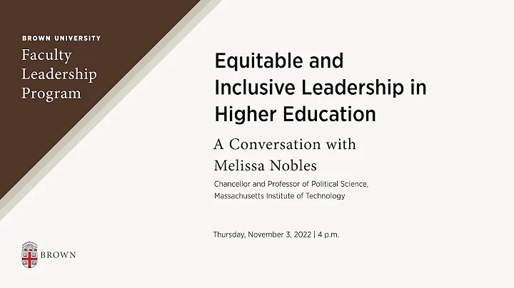 Equitable and Inclusive Leadership in Higher Educa...