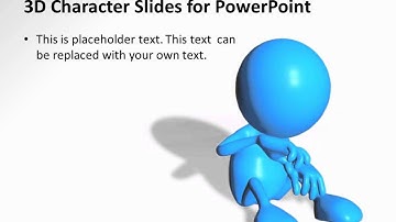 CrystalGraphics 3D Character Slides for PowerPoint-Sad