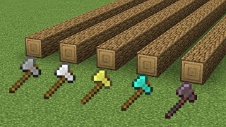 Which axe 🪓 is faster in minecraft 😃 ?