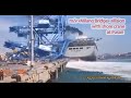 Japanese container ship crashes into a gantry crane at South Korean port caught on cam