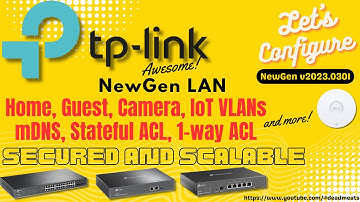 LC35: TP Link Omada Switch and Gateway Stateful ACL mDNS with for Home, IoT, Camera, Guest