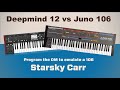 Deepmind 12 vs Juno 106 // How to get similar tones