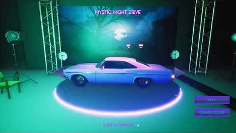 Rhythmic Retro Racer Mystic Night Drive Standart Gameplay