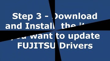 Update & Download fujitsu Drivers in 3 Minutes