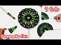 【夏の折り紙工作】花火のうちわの作り方音声解説付☆Fireworks Paper fan tutorial