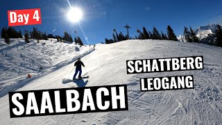 Saalbach Day 4 - Skiing Hinterglemm Schattberg - Leogang