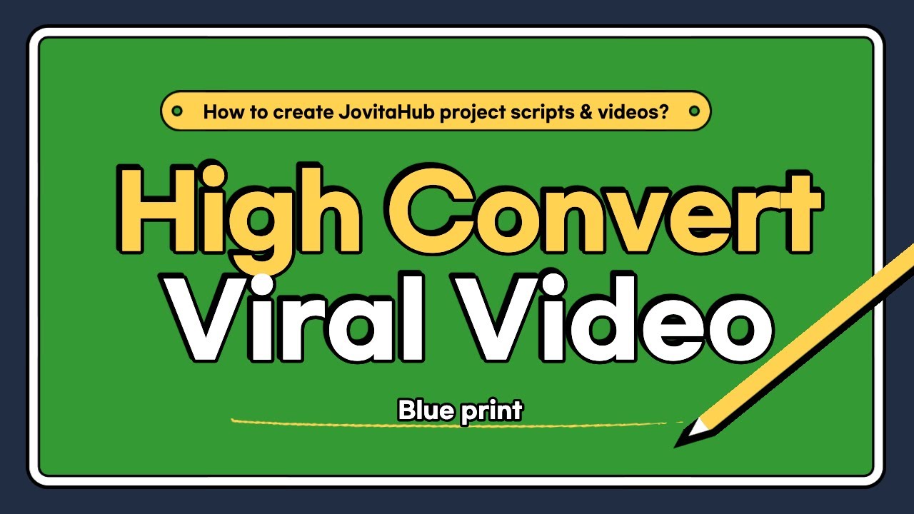 How to Create JovitaHub Project Viral and High Convert  Video?