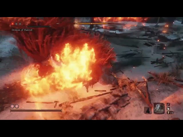 Demon of Hatred Sekiro: Fire Swipe Combos