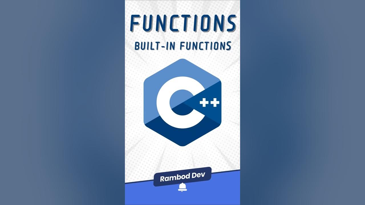 C++ Functions Built in Functions Byte Sized Lessons - YouTube
