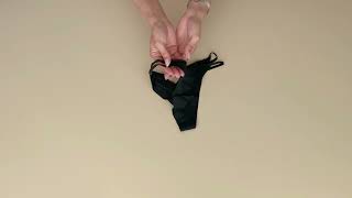 Prezentare Chiloti Tanga Negri Esotiq Scarlett 39477