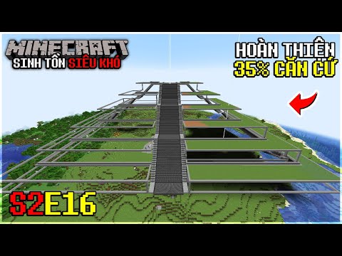 Đào Bới và Khởi Công Xây Dựng Căn Cứ 215x215 (P4) -  Minecraft Siêu Khó S2E16 (Ngày 16)