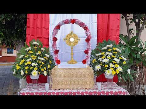 Prosesion del día de Corpus Christi, Cañada de Caracheo.