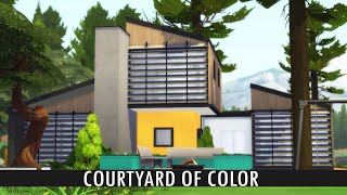 The Sims 4 Speed build - COURTYARD OF COLOR