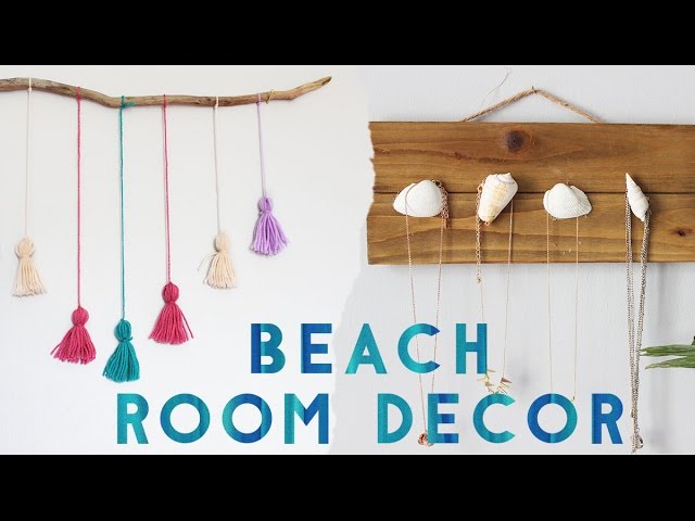 DIY Beach Room Decor - Pinterest Inspired Beach Flag 