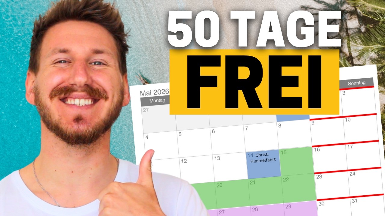 Urlaub 2026 VERDOPPELN 2026 🔥 Brückentage-Strategie
