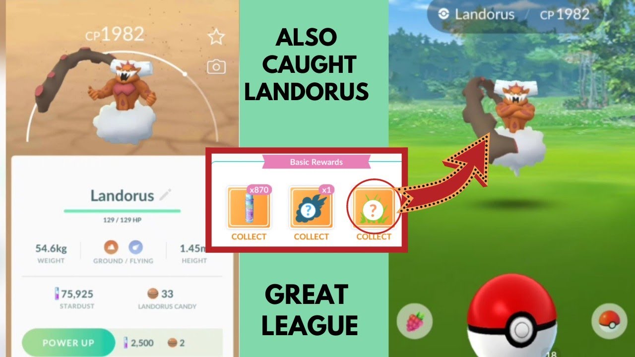 Caught Landorus(Incarnate form) in Great League| pokemon go