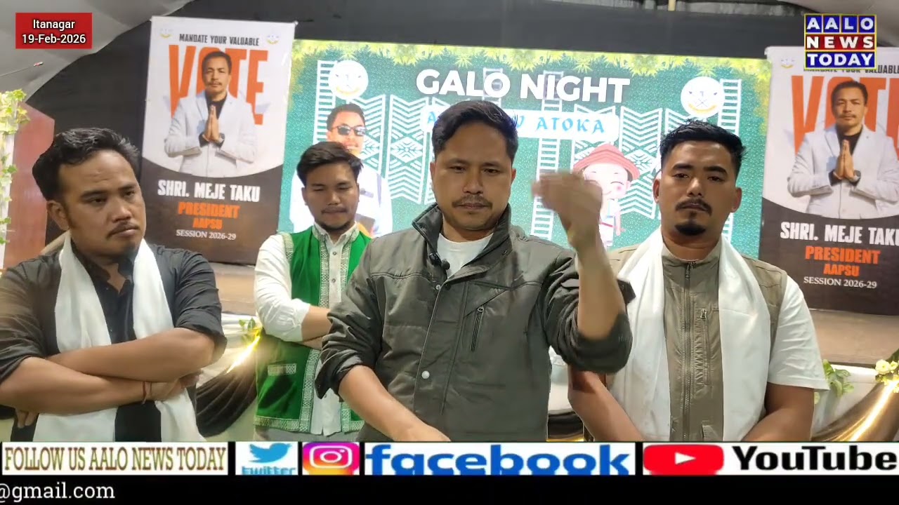 Galo Students’ Union backs Shri Meje Taku for President of All Arunachal Pradesh Students’ Union.
