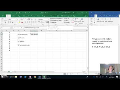 Video: Hvordan beregner jeg befolkningsgjennomsnitt i Excel?