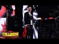 Cm punk returns with the first ever aew collision entrance aew collision june 17 2023