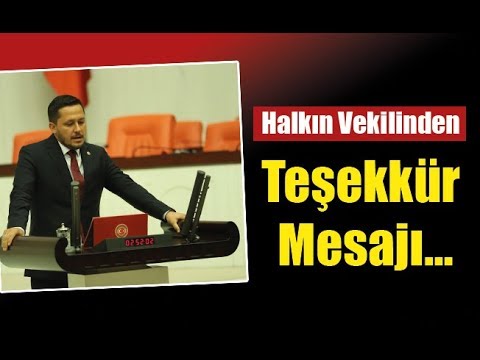 Milletvekili Selman Oğuzhan Eser'den Karaman Halkına Teşekkür Mesajı