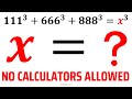 Can you Solve For X? Calculators NOT allowed! | Fast & Easy Explanation