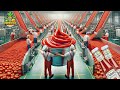 How heinz tomato ketchup is made  tomato ketchup factory process