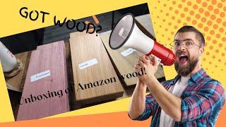 AMAZON SELLS WOOD???? Unboxing and reviewing scrap wood packs