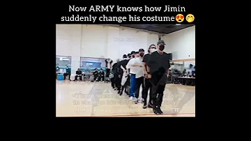 Now ARMY knows how Jimin suddenly change his costume in Filter performance💜🥵😍