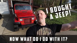 I bought a 1992 Jeep Wrangler YJ // Now what?!