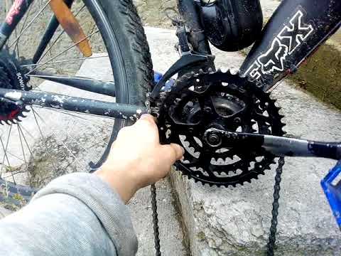Порвалась цепь на велосипеде - YouTube