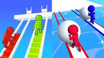 Bridge Race | Snow Race Gameplay All Levels Android iOS Walkthrough | Cool Mobile Games