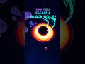 Can You Escape a Black Hole? #kurzgesagt #shorts