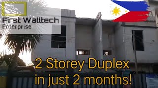 How to construct 2 storey duplex in just 2 months. (structural shell)